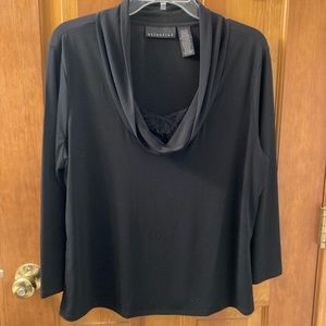 Black cowl top xl